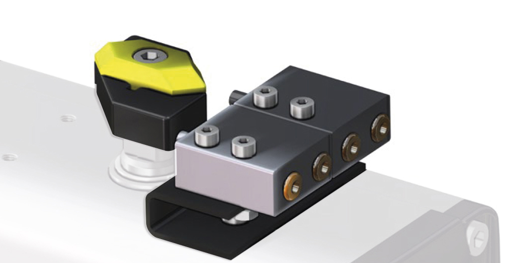 KFN1 Tope neumático - data accessoriattuatori - Ejemplo Kit con 2 Topes