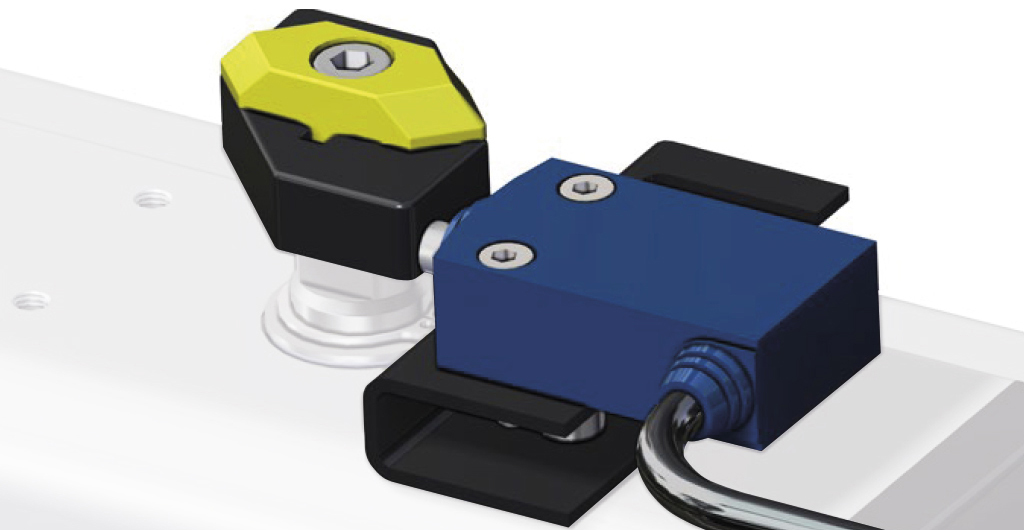 KFE3A Tope electromecánico con cable - data accessoriattuatori - Ejemplo Kit con 1 Tope