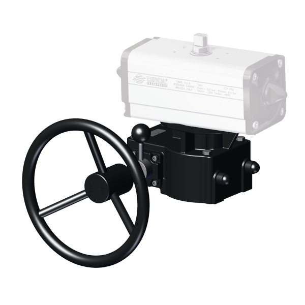 Reductor de hierro fundido con volante que se puede desconectar