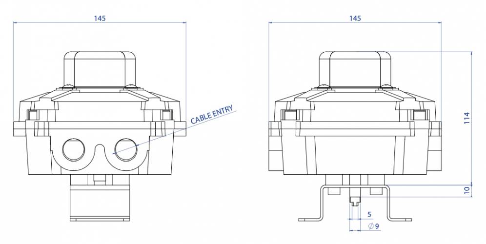 KS2L ATEX de aluminio con indicador visual