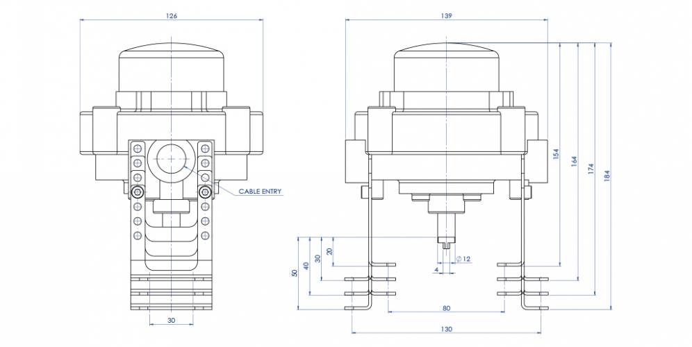 KSSK ATEX de aluminio con indicador visual