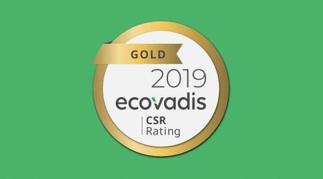 Nueva evaluación EcoVadis 2019: MEDALLA DE ORO