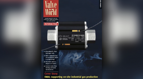 OMAL en la portada de Valve World Magazine de Abril 2022